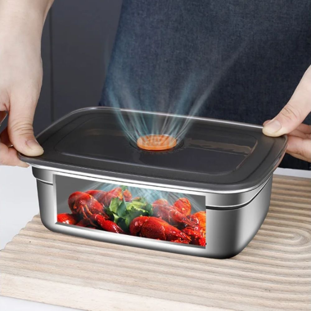 Kitchen Appliances Refrigerators - Boîte de conservation portable en acier