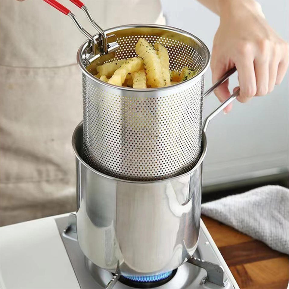 Kitchen Appliances In Japanese - Friteuse en acier inoxydable 304, avec