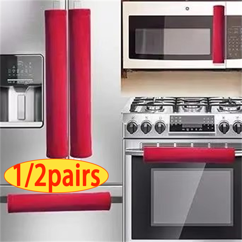 Kitchen Appliances Red Knobs - Couvercle de poignée de porte de