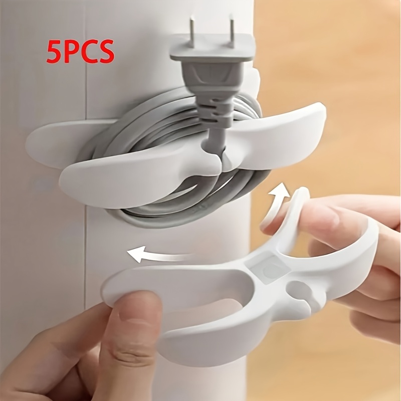 Kitchen Appliances White - 5 organisateurs de câbles en plastique