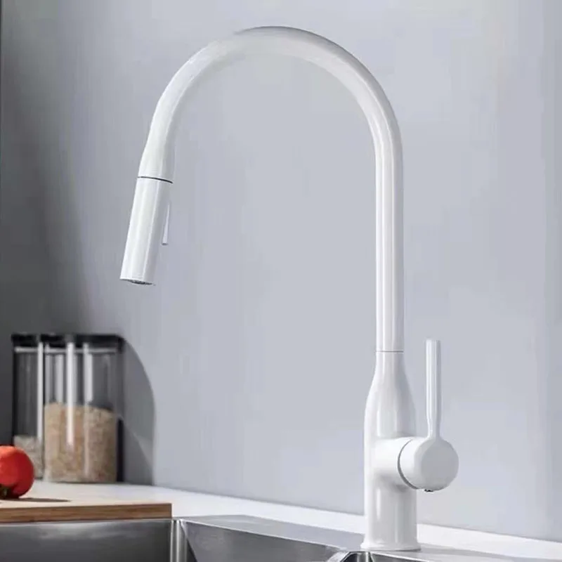 Kitchen Appliances White - GEGVE-Robinet flexible en laiton chromé pour