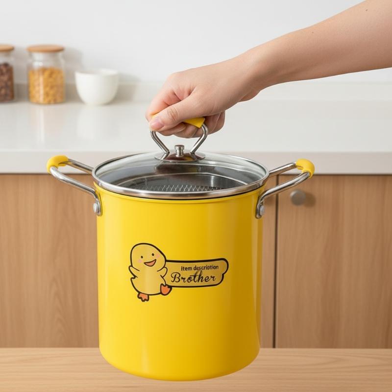 Kitchen Appliances In Japanese - Friteuse japonaise en acier inoxydable de