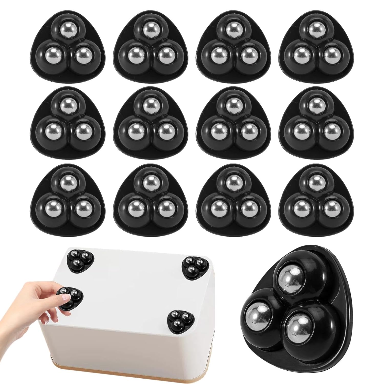 Kitchen Appliances Small - Poulie pivotante adhésive silencieuse universelle pour