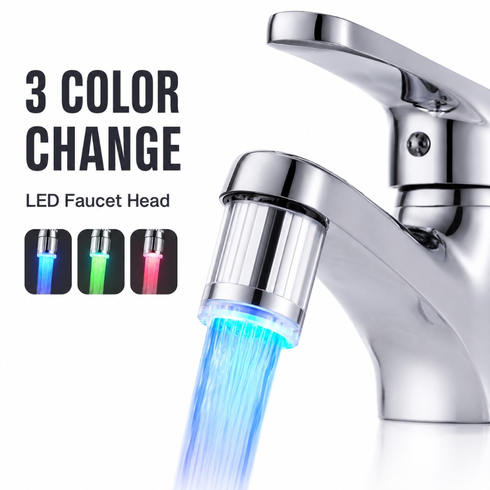 1/5 pièces Tête de robinet LED - Kitchen Appliances Offers avis et prix