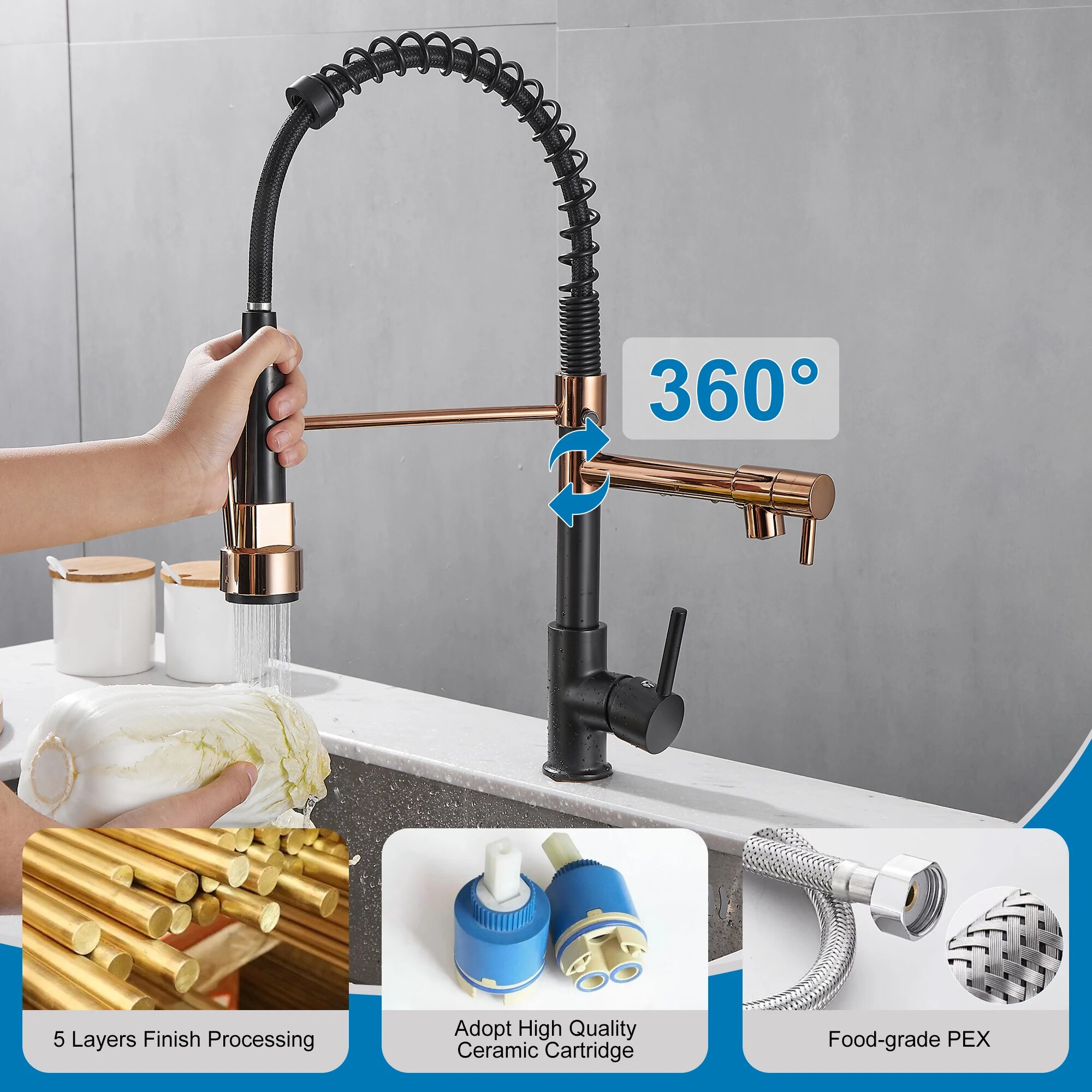 Robinet de cuisine avec pulvér - Kitchen Appliances White avis et prix