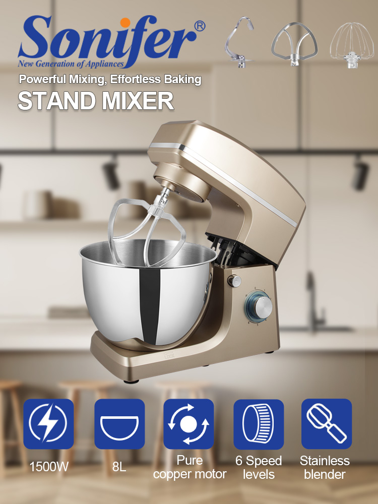 Robot pâtissier Sonifer SF-806 - Stand Mixer Bowl avis et prix